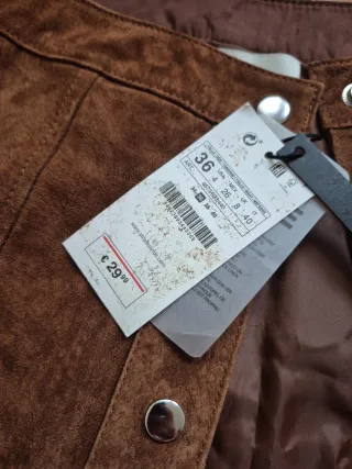 Falda Stradivarius marrón