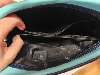 Borsa tracolla Gola blu e verde acqua