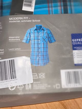 Camicia uomo a quadri blu taglia XL