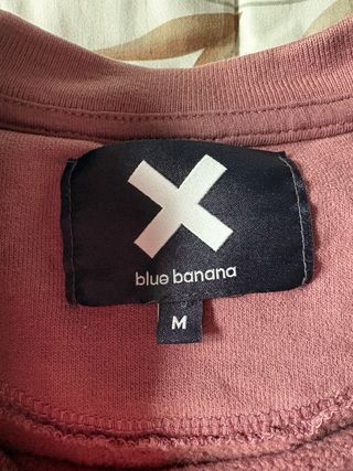 Sudadera Blue Banana Talla M Rosa