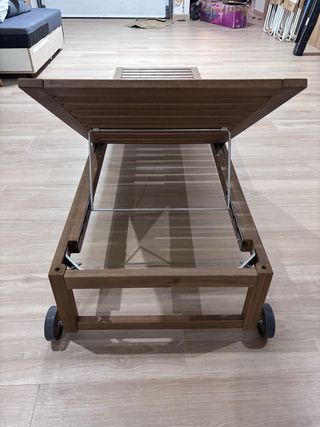 Tumbona de madera exterior