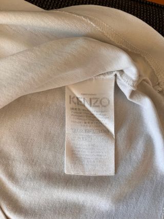 T-Shirt Kenzo Branca | L | Algodão | Fabricada em