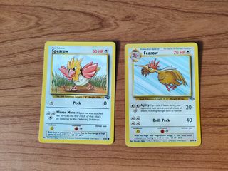 Cartas Pokémon Spearow y Fearow Jungla