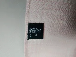 Sciarpa Lana e Seta Rosa