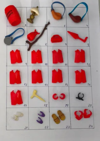 PLAYMOBIL LOTE ACCESORIOS DIFICILES