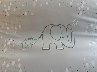 Cambiador Bebe Bebejou Gris Elefantes