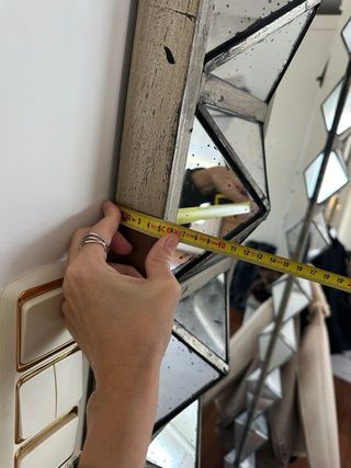 Espejo decorativo metal y cristal