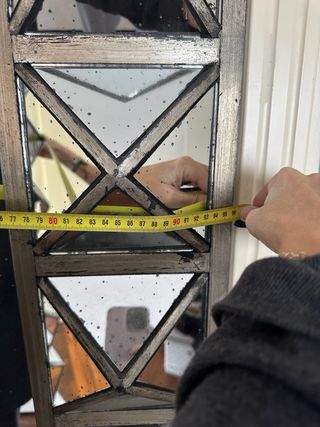 Espejo decorativo metal y cristal