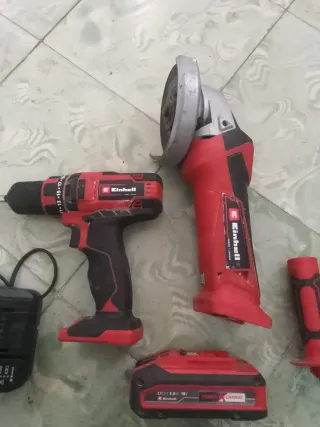 Radial y taladro a batería Einhell