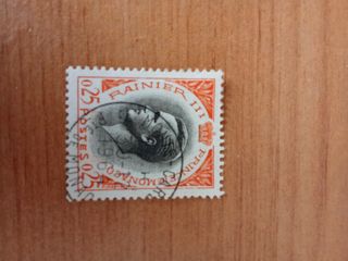 Selo Príncipe Rainier III Mónaco 1964