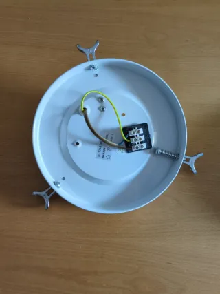 Plafón techo 25cm cristal y metal