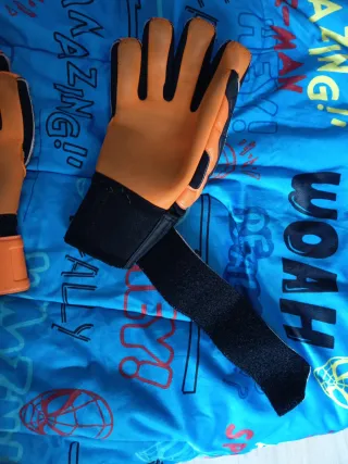 Guantes de portero Uhlsport naranja y negro