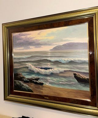 Cuadro Marino con Marco Dorado