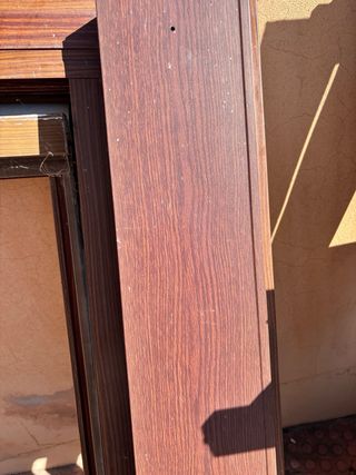 Ventanas PVC Marrón bien estado