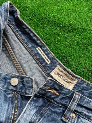 Pull&Bear Vaqueros Cortos Azules