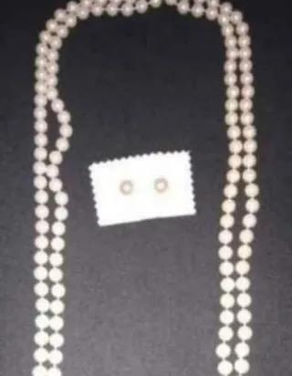 Collar largo de perlas 184 cm