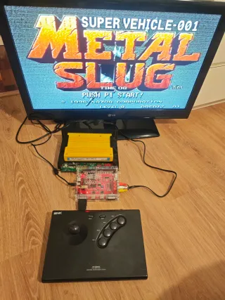Placa MVS SNK + Super Gun + Joystick Neo Geo