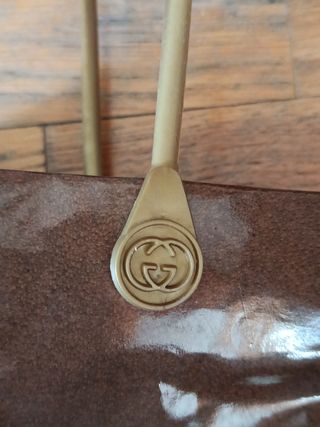 Bolso Gucci Vintage Papel Plastificado