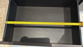 Mueble TV madera oscuro