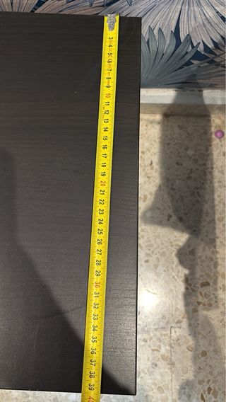 Mueble TV madera oscuro