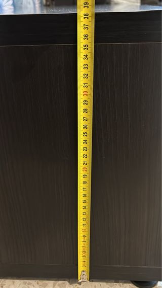 Mueble TV madera oscuro