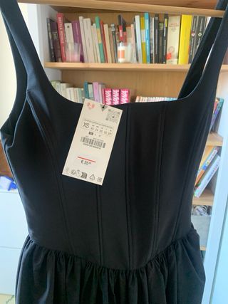 Vestido Zara Negro Talla XS