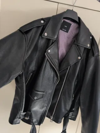 Chaqueta cuero Mango Talla L