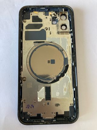 Chasis original de desmontaje para iPhone 12 Negro
