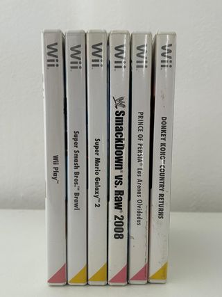 Lote 6 Juegos Wii: Smash Bros, Mario Galaxy, Donke
