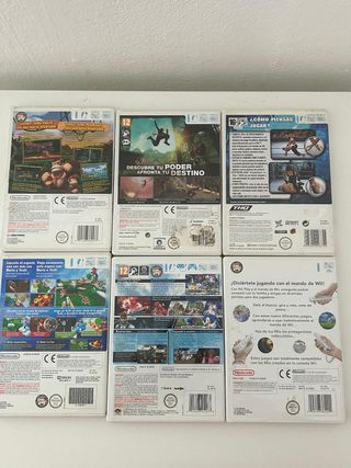 Lote 6 Juegos Wii: Smash Bros, Mario Galaxy, Donke
