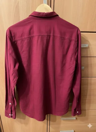 Camisa Hollister Roja Manga Larga M