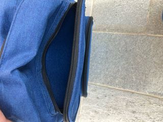 Zaino blu con logo aereo