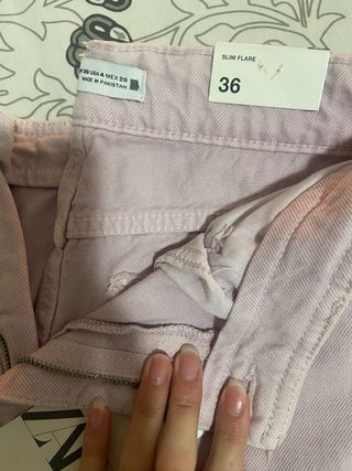 Pantalón Zara Rosa Talla M