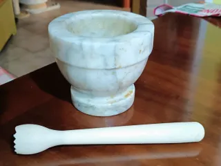 Mortaio vintage in marmo