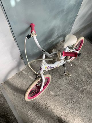 Bicicleta Niña Aro 16 Princesa Blanca