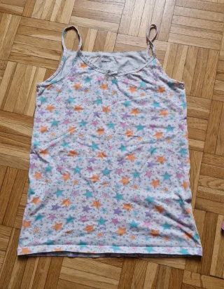 2 canottiere bambina stampe stelle e ghiaccioli