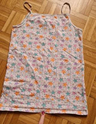 2 canottiere bambina stampe stelle e ghiaccioli