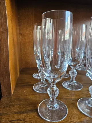 6 Copas Cava Cristal Bohemia Modelo Claudia