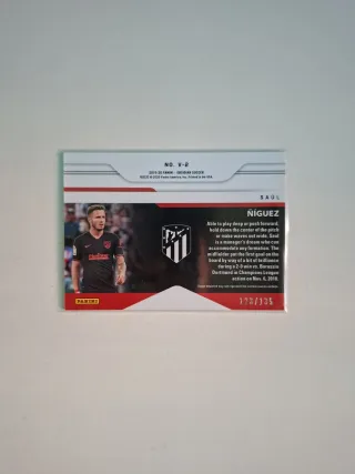 Carta de Futbol Saúl Ñíguez Panini Obsidian
