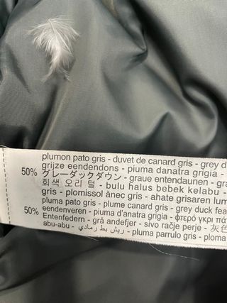 Abrigo de plumón de ZARA Negro Talla 11-12