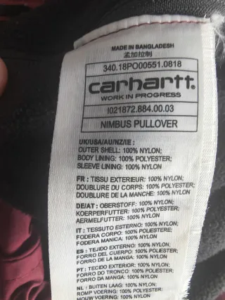 Chaqueta Carhartt Burdeos Talla XL