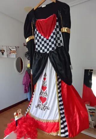 Disfraz Reina de Corazones Talla Única