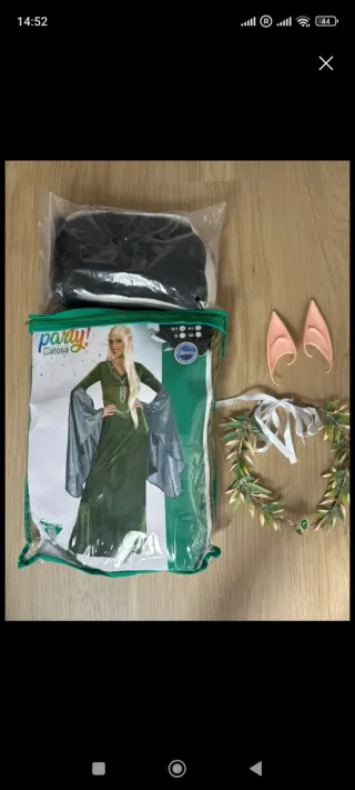 Disfraz Elfo Mujer Atosa Talla S-M