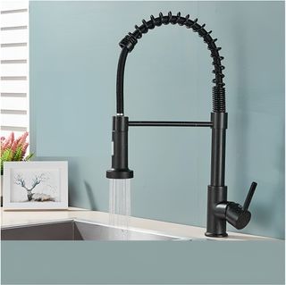 Miscelatore Rubinetto Nero Cucina 360° Lavello Pro