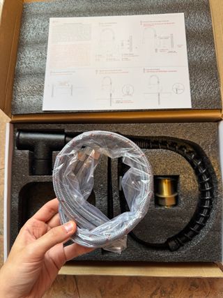 Miscelatore Rubinetto Nero Cucina 360° Lavello Pro