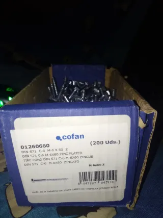 200 Viti Testa Esagonale Ferro C-6 M-6X60 z