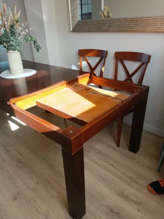 Mesa  comedor de madera  extensibleMUEBLES BLANCH