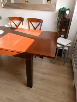 Mesa  comedor de madera  extensibleMUEBLES BLANCH