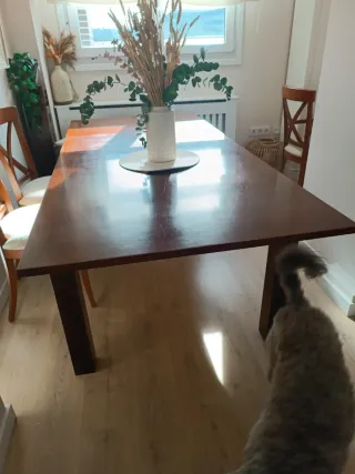 Mesa  comedor de madera  extensibleMUEBLES BLANCH