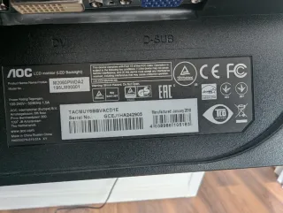 Pantalla AOC 19 Negra